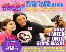She organized a slime convention in October 2019.